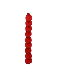 GIRLANDE 10 GROSS ROSA BLÜTEN ROT 28CM X 28CM X 180CM