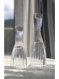 KERZENHALTER GLAS FACKELKERZE BALLERINA DIA 6.5CM X 20CM