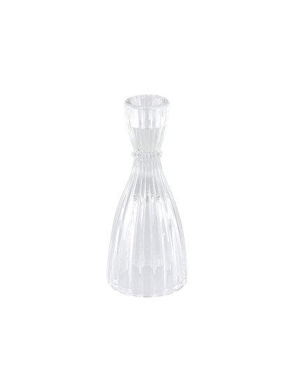 KERZENHALTER GLAS FACKELKERZE BALLERINA DIA 6.5CM X 15CM