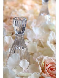 GLASS TAPER CANDLE HOLDER BALLERINA DIA 6.5CM X 15CM