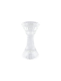 KERZENHALTER GLAS FACKELKERZE DOUBLE HYPERBOLE DIA 7CM X 13CM
