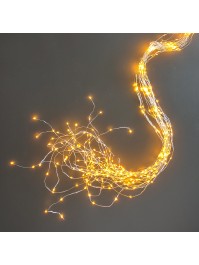 400 LEDS WATERFALL GOLD LIGHTS - 20 LINES X 20 LEDS 7M