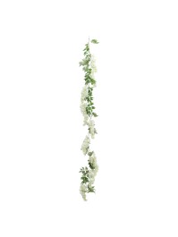 WHITE GLYCINE GARLAND 180CM X 28CM X 9CM