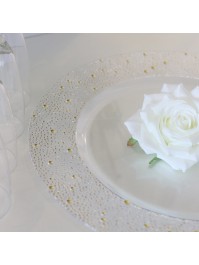 SHEHERAZADE CLEAR PS CHARGER PLATE DIA 33CM