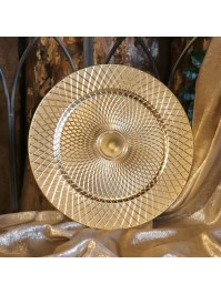 GOLD PP SHEHERAZADE CHARGER PLATE DIA 33CM