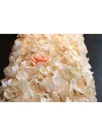 TISCHDEKORATION FLORAL HORTENSIEN ROSA BLANC/ROSE 30CM X 2M
