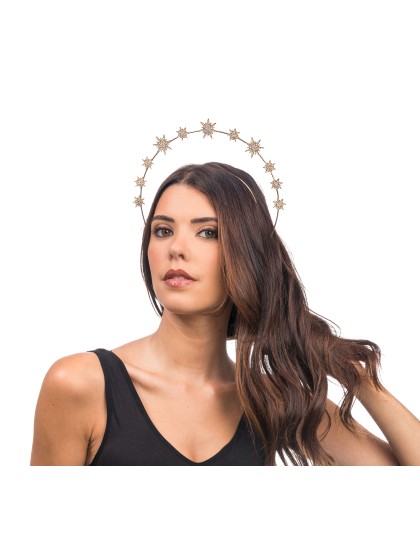 SERRE TETE DOUBLE COURONNE D’ETOILES OR TU