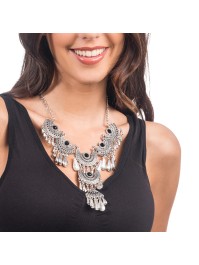 BLACK BOHEMIAN FESTIVAL NECKLACE 