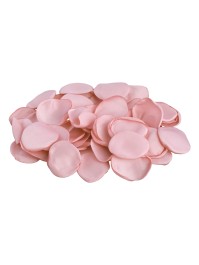 BAG OF 400 POWDER PINK SATIN ROSE PETALS ENV 3CM X 4CM