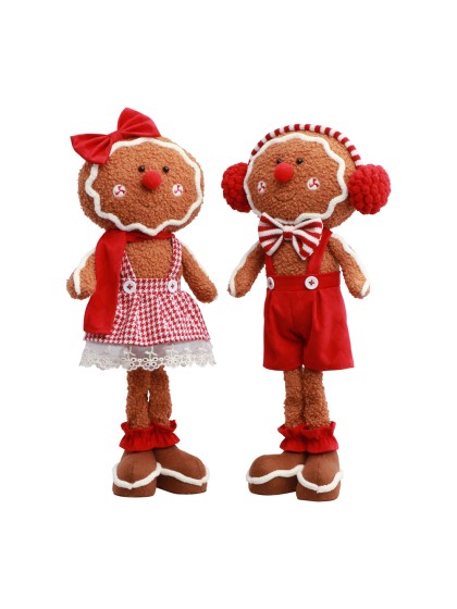 PAIN D’EPICES GINGER CANDY STRIPES 2 ASSORTIS 20CM X 10CM X 41CM