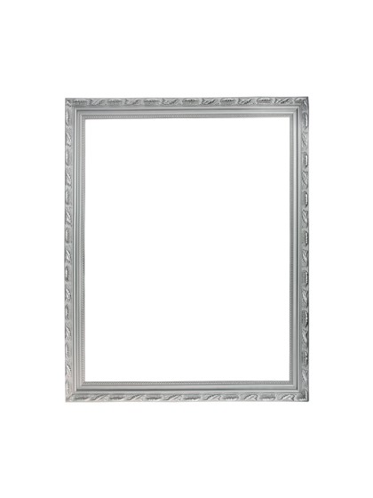 CADRE BOIS ARGENT MOULURE 57CM X 67CM