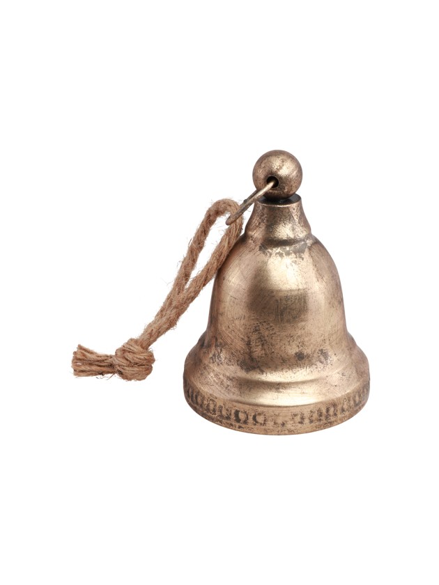 CLOCHE METAL OR DIA 10CM X 13.5CM