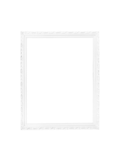 WHITE WOODEN MOULDING FRAME 57CM X 67CM
