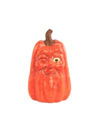 CITROUILLE VISAGE CLIN D’OEIL PETITE 8.5CM X 9CM X 14.4CM