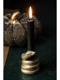 KERZENHALTER SCHLENGEL GOLD DIA 5.5CM X 7.5CM