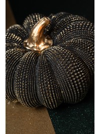 BRONZE ANTIQUE TEXTURED PUMPKIN DIA 19.5CM X 11CM