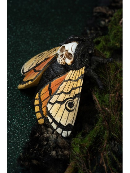 PAPILLONS TETE DE MORT - 3 ASSORTIS ENV. 14CM X 12CM X 5CM