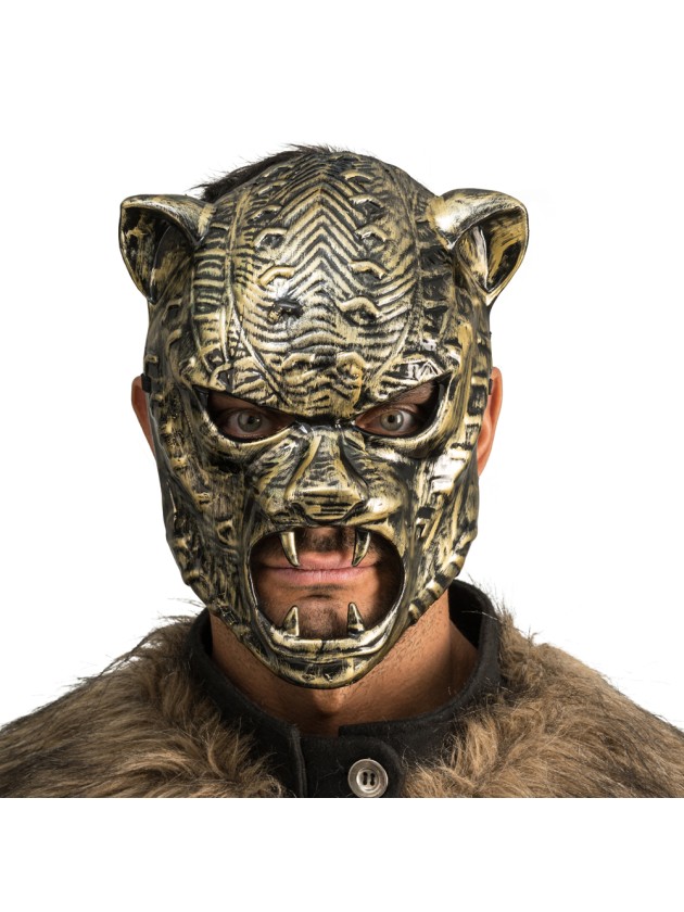 MASQUE TIGRE MAITRE DU TEMPS 21CM X 9CM X 27CM