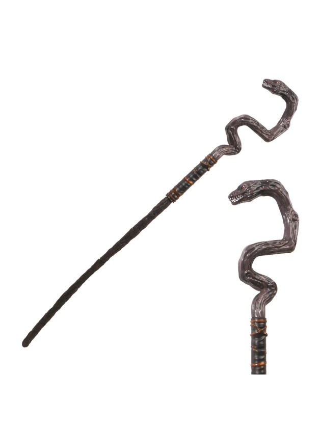 FOREST SNAKE PLASTIC WALKING CANE 112.2CM - TO ASSEMBLE