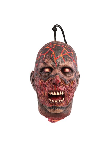 HÄNGEDEKO KOPF ARRACHEE ZOMBIE BRULE 18CM X 21CM X 30CM