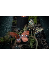 PAPILLON DE FORET TETE DE MORT A PINCER 13.5CM X 2CM X 10CM