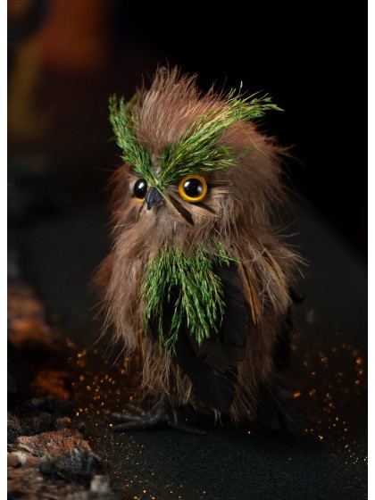 HIBOU DE FORET PETIT 9CM X 8CM X 15CM