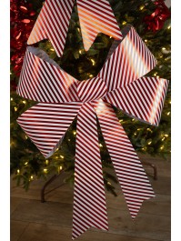 1 NOEUD PVC CANDY STRIPES GEANT 71CM X 86CM