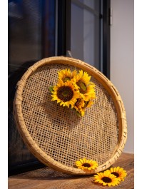 BOUQUET 5 TOURNESOLS JAUNES DIA 21CM X 25CM
