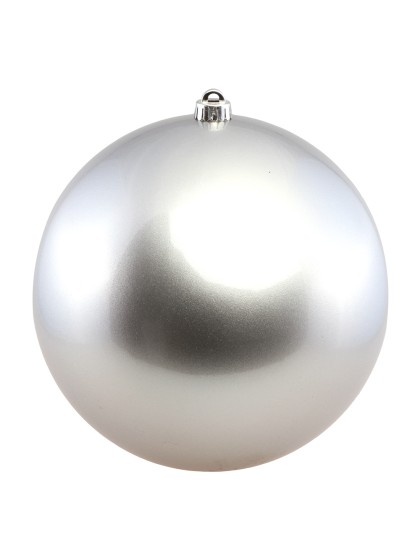 SILVER PS XMAS BALL SATIN EFFECT DIA 40CM 