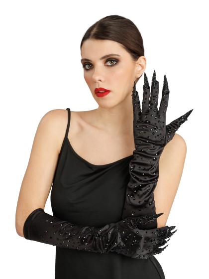 HANDSCHUHE TEUFELEINEN DIAMONDS SCHWARZ 9.5CM X 45CM