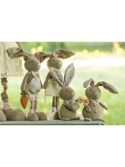 SPONGE LIBERTY JO RABBIT TELESCOPIC LEGS 2 ASSORTED 29CM X 22CM X 120CM