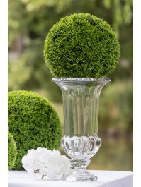 BOULE DECO CYPRES VERT A ASSEMBLER DIA 23CM