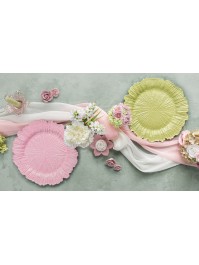 UNTERSETZER PP RELIEF FLORA ROSA SEEROSE DIA 33CM