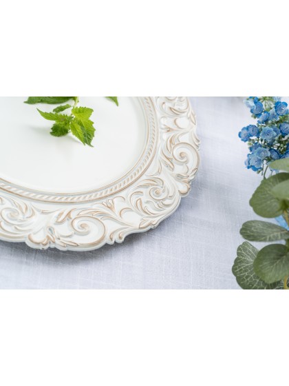 SOUS-ASSIETTE PP RELIEF BAROCO DIA 33CM