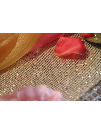 CHEMIN DE TABLE SHIMMER OR 28CM X 3M
