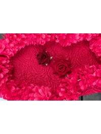 GARDEN ROSE JACQUARD TABLE RUNNER 28CM X 3M