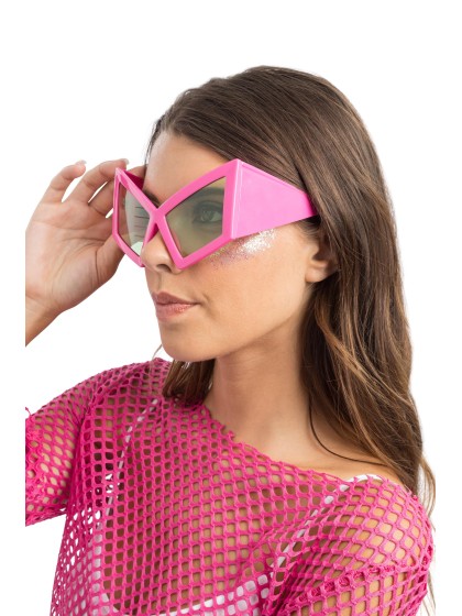 BRILLE BIG GEOMETRIQUES ROSA 15CM X 14.5CM X 9CM