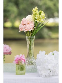 VASE VICTORIA GLAS TRANSPARENT DIA 10CM X 22.5CM