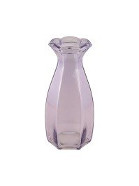 VASE COROLLE GLAS LILA DIA 9.2CM X 8.3 CM X 20CM