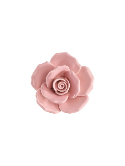 NYMPHEA PINK CERAMIC ROSE 6.5 X 7CM X 3.5CM