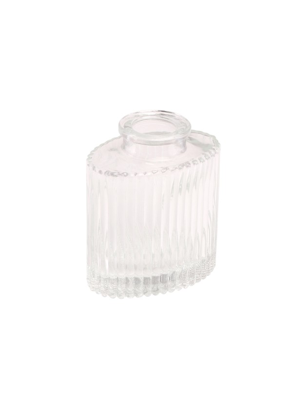 VASE VERRE HELIOS TRANSPARENT 7CM X 4.5CM X 8CM