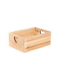 SET 3 HOLZKISTEN HOLZ HERZ 35X25X14CM/ 30X20X12.5CM/25X15X10CM