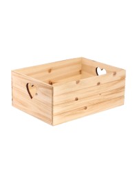 SET 3 HOLZKISTEN HOLZ HERZ 35X25X14CM/ 30X20X12.5CM/25X15X10CM
