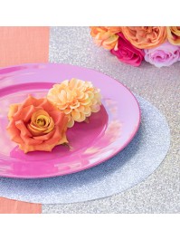 4 DAHLIAS ORANGES DIA 8.5CM X 5CM