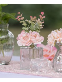 MINI PINK CHERRY FLOWER BUNCH 12CM X 5CM X 18CM