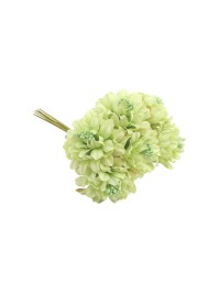MINI WATERLILY GREEN ZINNIA BUNCH 9.5CM X 5.5CM X 12.5CM