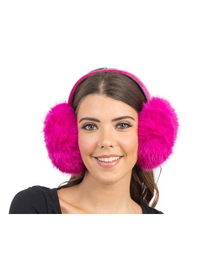CACHE-OREILLES PLIABLES FAUSSE FOURRURE FUCHSIA TU