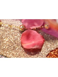 SACHET 250 PETALES DE ROSES 3D FRAMBOISE ENV 4CM X 4CM