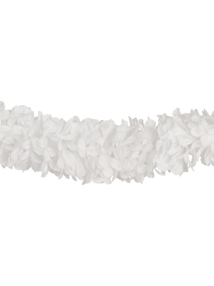 WHITE FLOWERS GARLAND DIA 9CM X 220CM