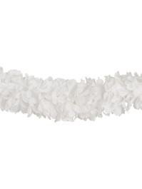 WHITE FLOWERS GARLAND DIA 9CM X 220CM